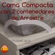 CAMA COMPACTA JUVENIL CON 2 CAJONES DE ARRASTRE