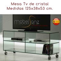 MESA DE TELEVISIÓN DE CRISTAL DE 125